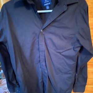 Black button down top